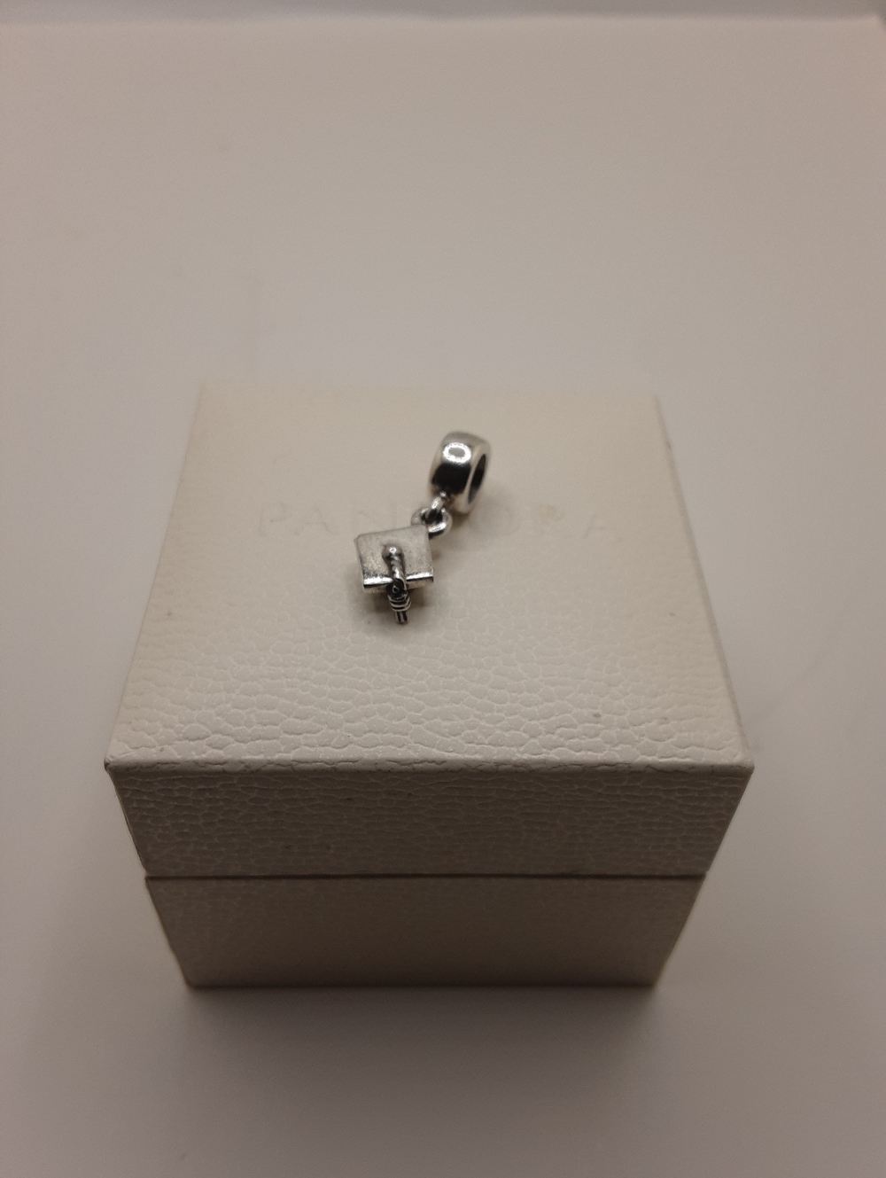 Authentic Pandora Sterling Silver Education Graduation Cap Dangle Charm - Picture 2 of 8